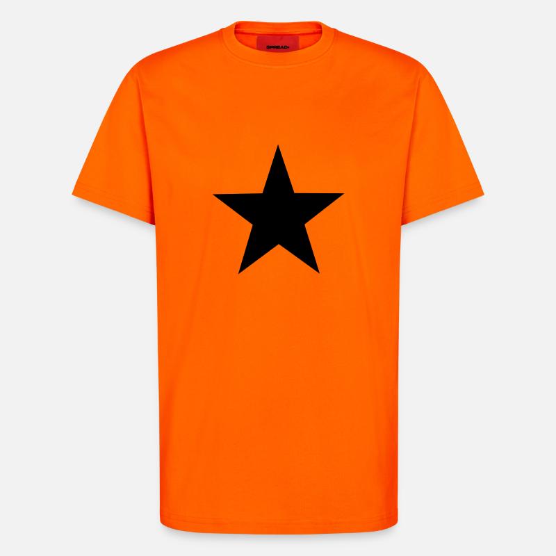 star - T-Shirt - made by SPREAD - SUNSET ORANGE