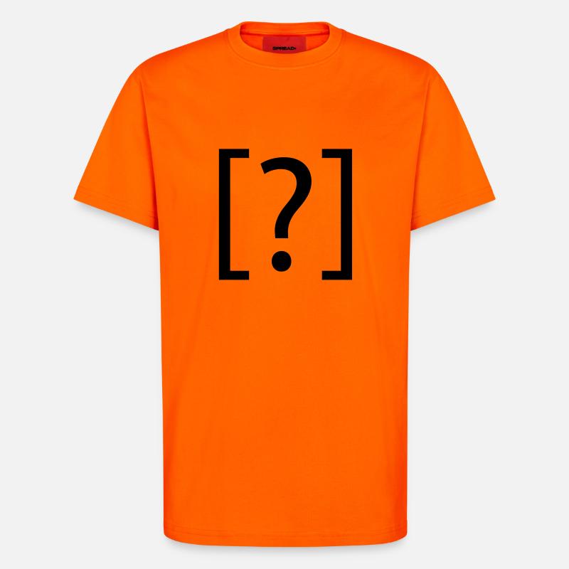fragezeichen ? - T-Shirt - made by SPREAD - SUNSET ORANGE