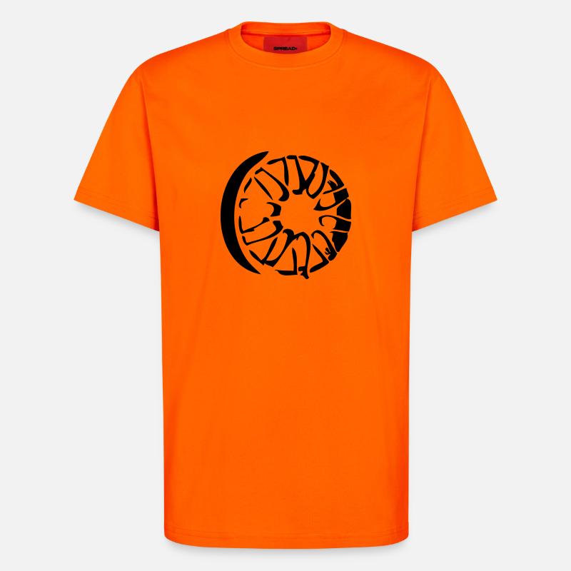 felge - T-Shirt - made by SPREAD - SUNSET ORANGE