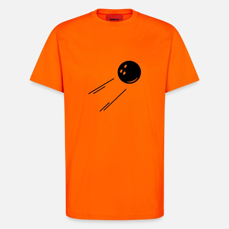 bowling kugel (1c) - T-Shirt - made by SPREAD - SUNSET ORANGE