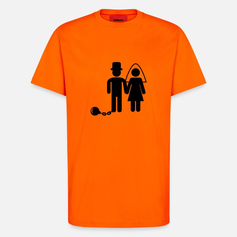 ehepaar - T-Shirt - made by SPREAD - SUNSET ORANGE
