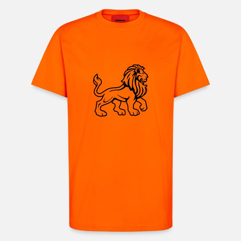 nerot lion1c - T-Shirt - made by SPREAD - SUNSET ORANGE
