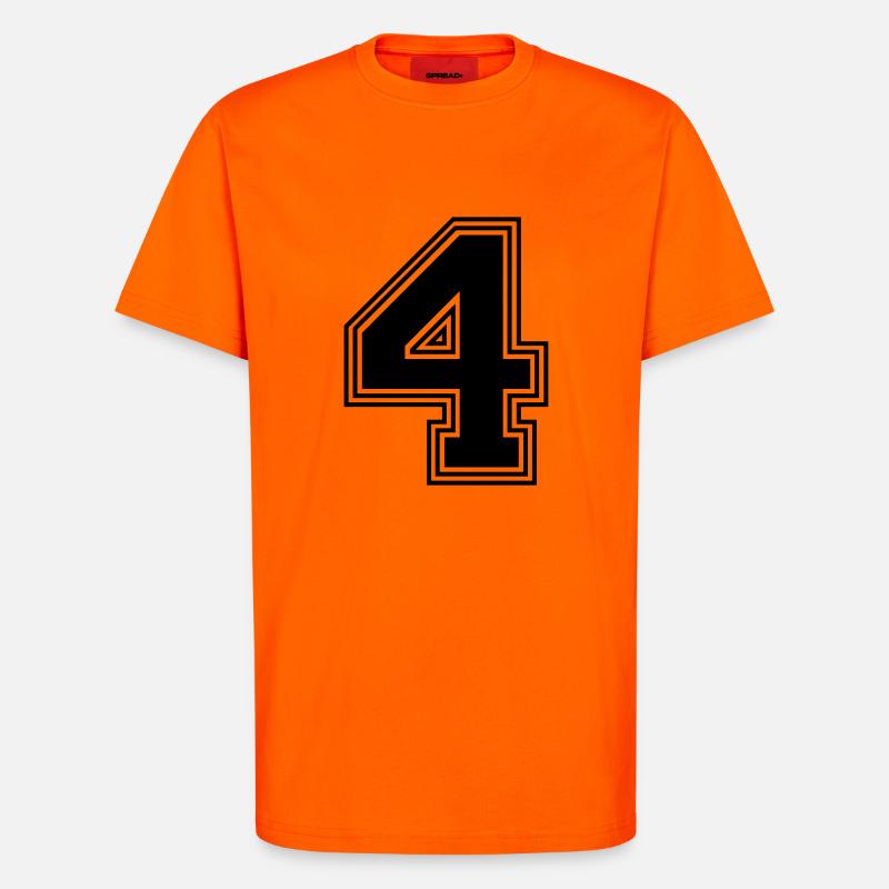 4_Nummer_4_(s31) - T-Shirt - made by SPREAD - SUNSET ORANGE
