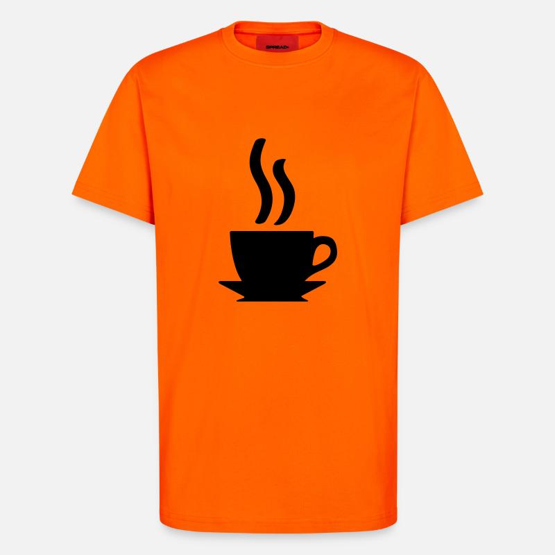 Kaffe oder Tee - T-Shirt - made by SPREAD - SUNSET ORANGE