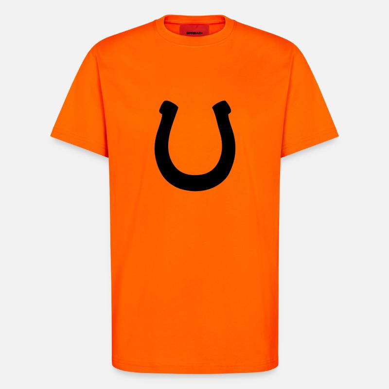 hufeisen - T-Shirt - made by SPREAD - SUNSET ORANGE