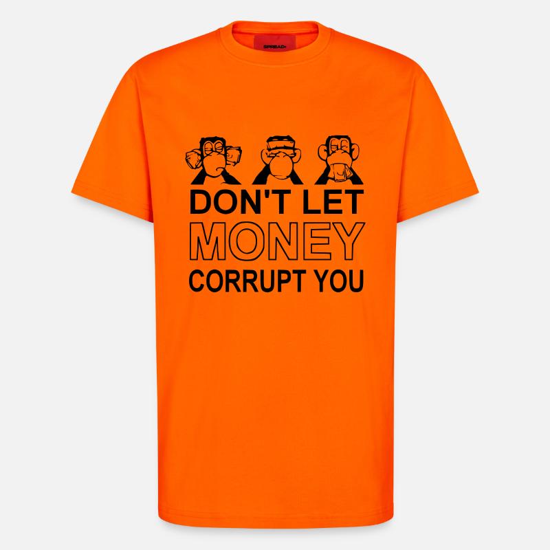 Monkey / Monkey - T-Shirt - made by SPREAD - SUNSET ORANGE