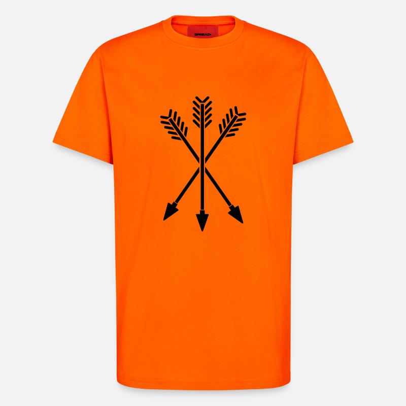 arrows - T-Shirt - made by SPREAD - SUNSET ORANGE