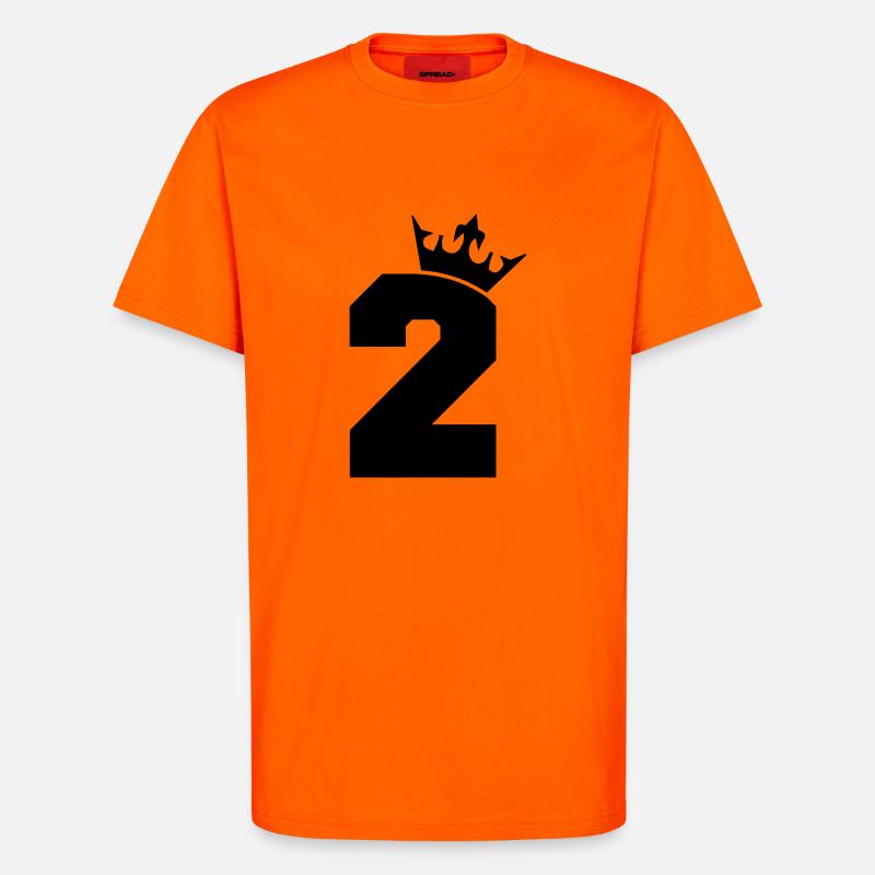 2_krone - T-Shirt - made by SPREAD - SUNSET ORANGE