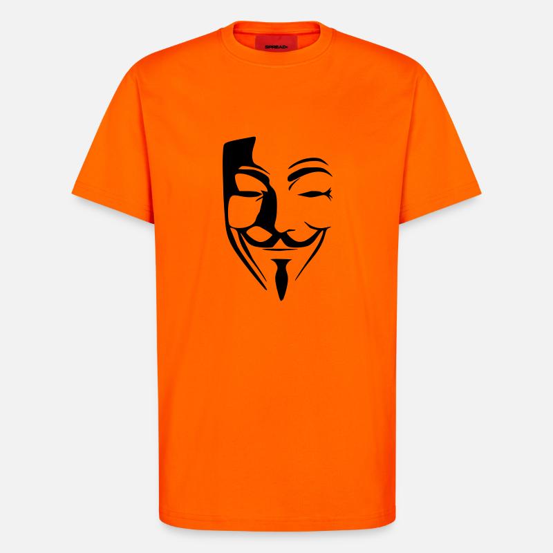 anonymous - T-Shirt - made by SPREAD - SUNSET ORANGE