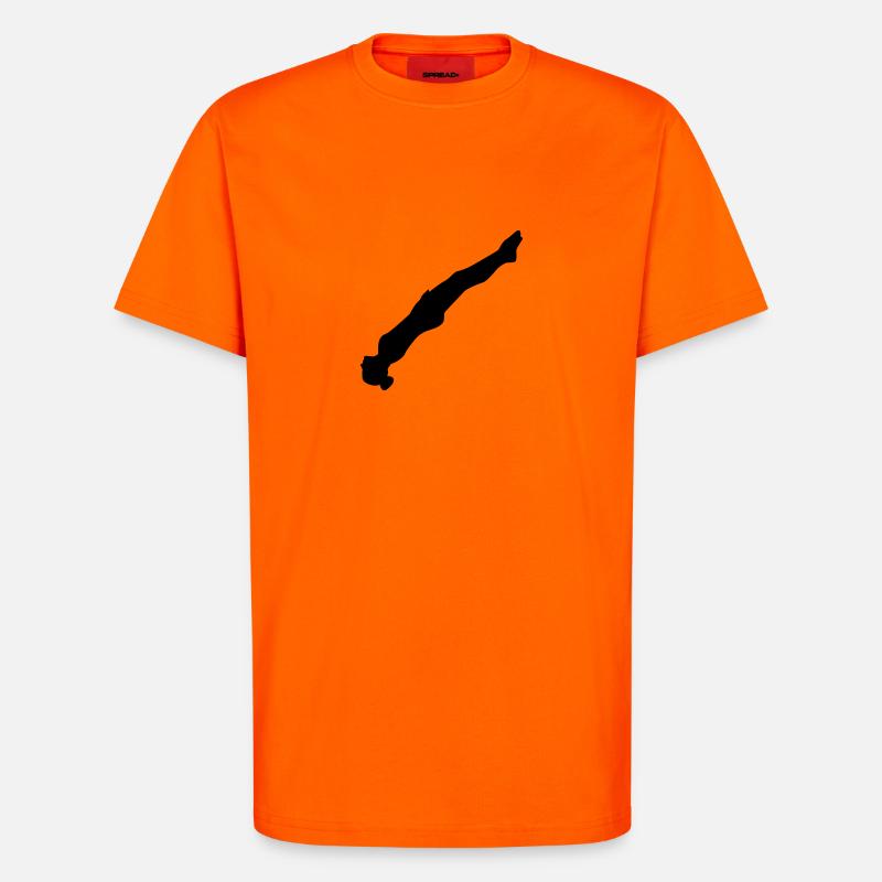 Trampolin - T-Shirt - made by SPREAD - SUNSET ORANGE