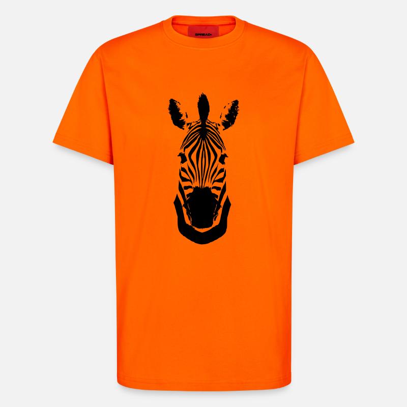 Zebra - T-Shirt - made by SPREAD - SUNSET ORANGE