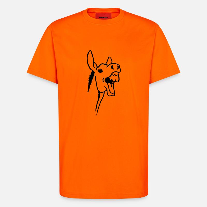 Esel - T-Shirt - made by SPREAD - SUNSET ORANGE