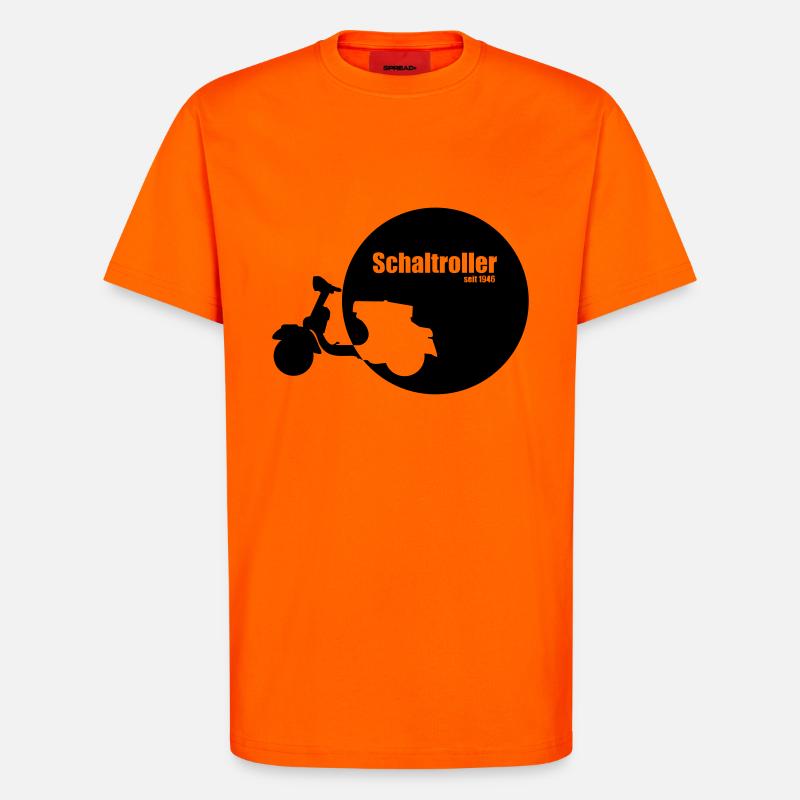 Schaltroller seit 1946 - T-Shirt - made by SPREAD - SUNSET ORANGE