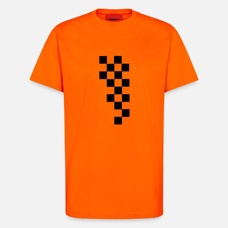 RACING FLAG - T-Shirt - made by SPREAD - SUNSET ORANGE