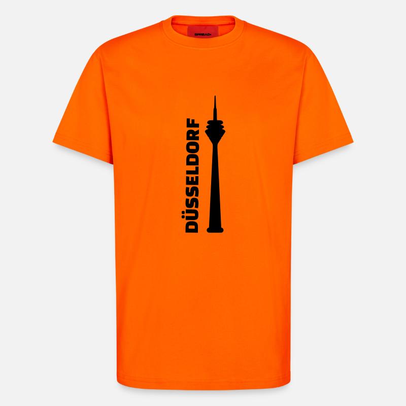 Dusseldorf - T-Shirt - made by SPREAD - SUNSET ORANGE