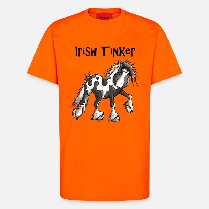 Tracy der Irish Tinker - T-Shirt - made by SPREAD - SUNSET ORANGE