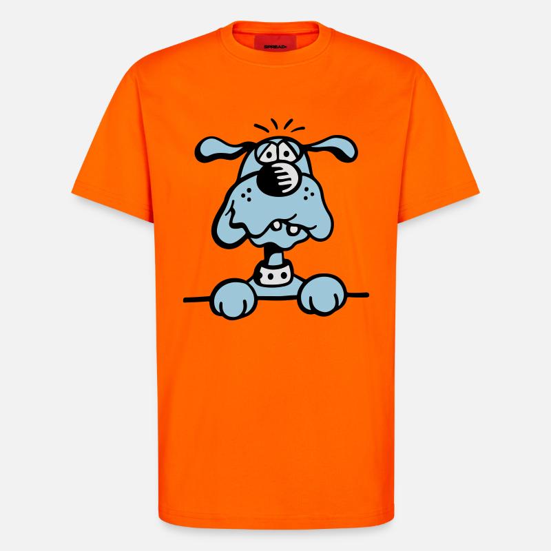 Knuffiges Hündchen - T-Shirt - made by SPREAD - SUNSET ORANGE