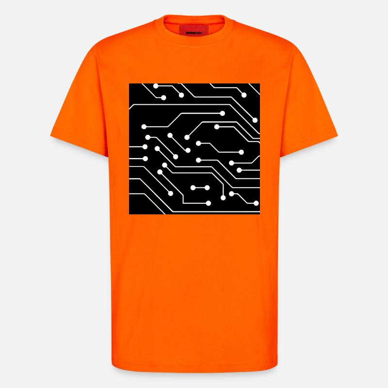 Computer pattern - T-Shirt - made by SPREAD - SUNSET ORANGE
