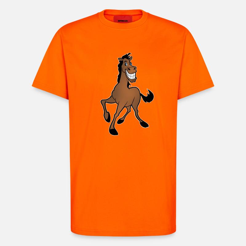 Pferd - T-Shirt - made by SPREAD - SUNSET ORANGE