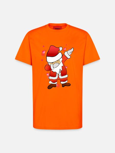 Dabbing Nicholas - T-Shirt - made by SPREAD - SUNSET ORANGE