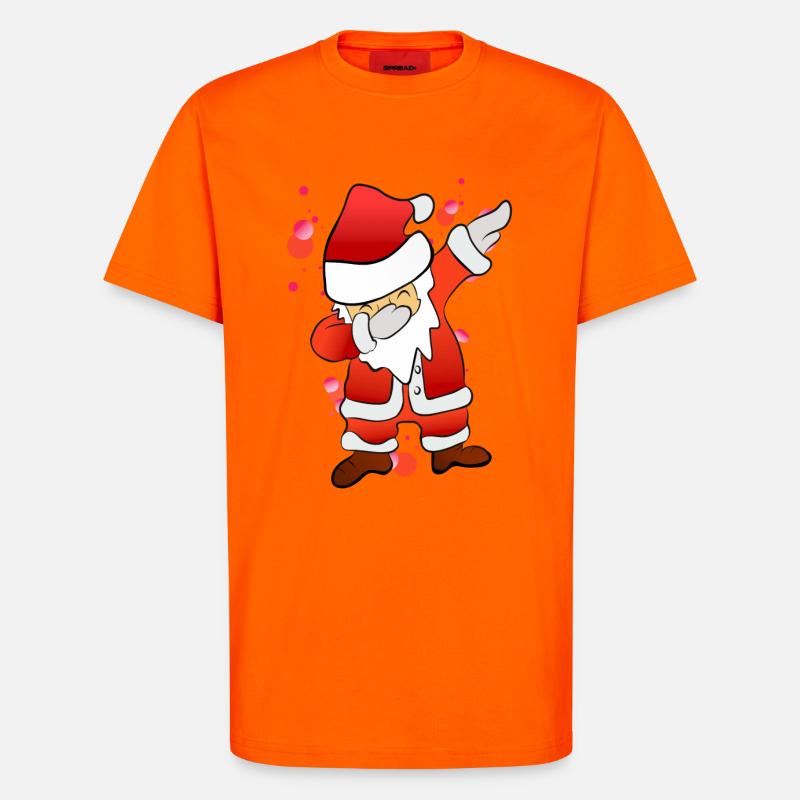 Dabbing Nicholas - T-Shirt - made by SPREAD - SUNSET ORANGE