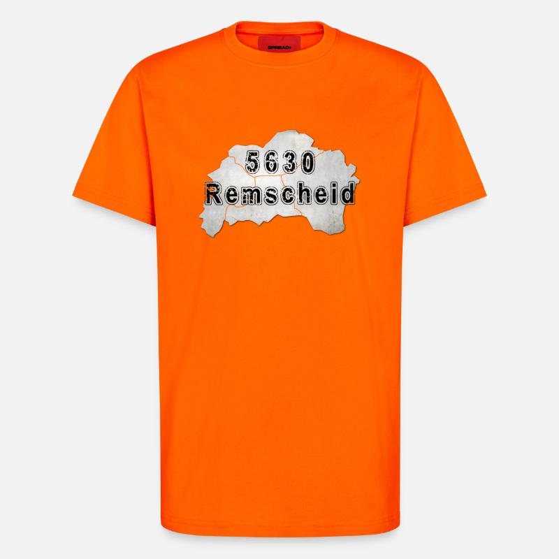 Remscheid 5630 Postkartenstil - T-Shirt - made by SPREAD - SUNSET ORANGE