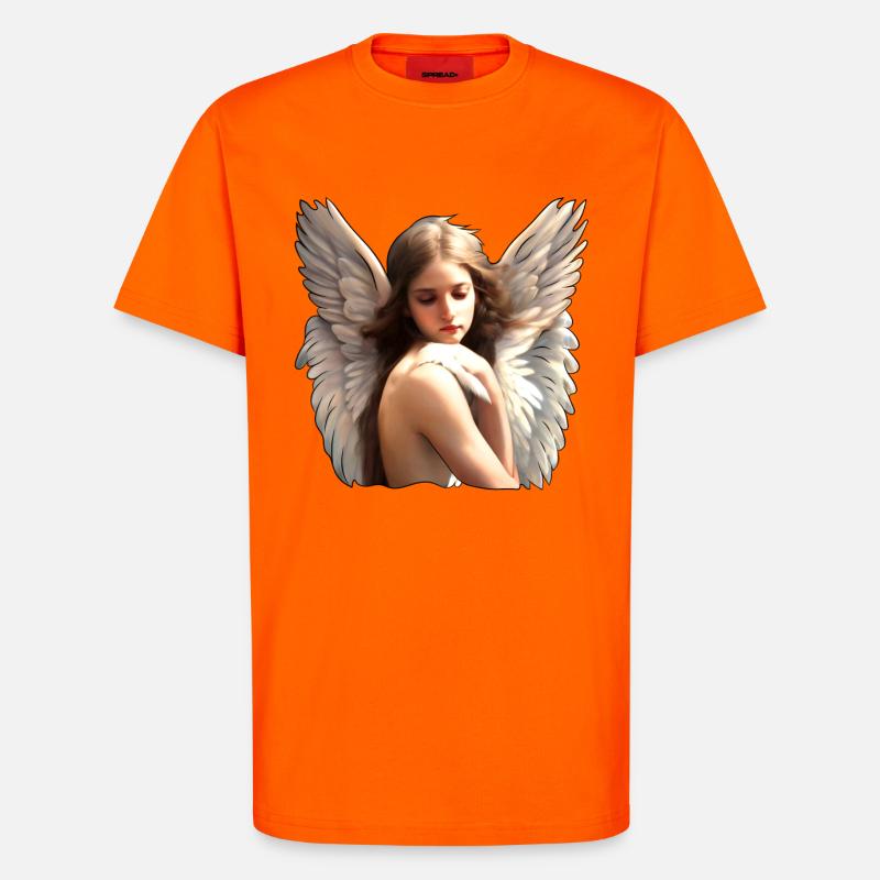 Himmlischer Engel - T-Shirt - made by SPREAD - SUNSET ORANGE