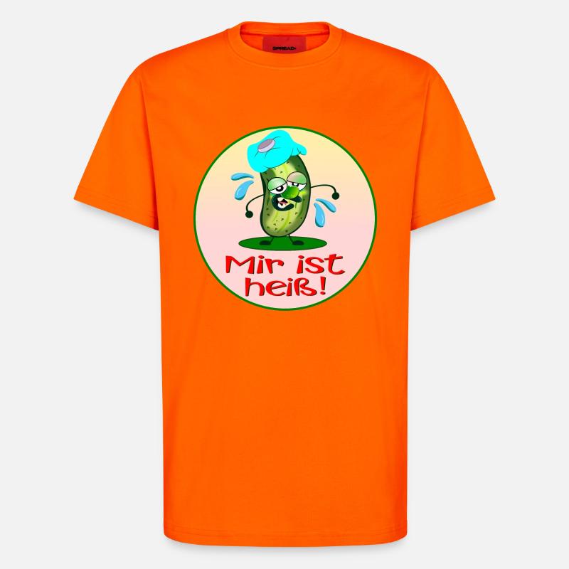 Hitze Sommer - T-Shirt - made by SPREAD - SUNSET ORANGE