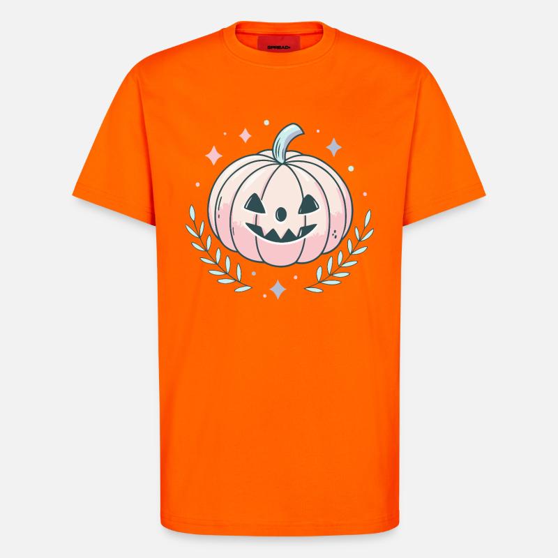 Happy pastel pumpkin - T-Shirt - made by SPREAD - SUNSET ORANGE