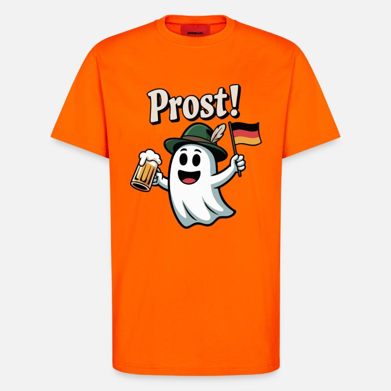 Prost Geist - T-Shirt - made by SPREAD - SUNSET ORANGE
