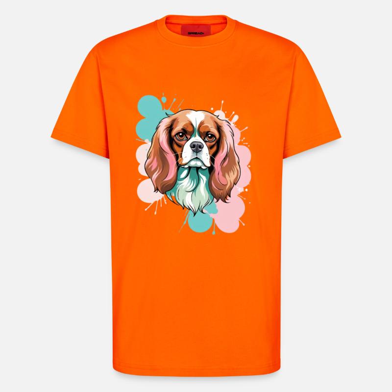 Cavalier King Charles Spaniel arbexplosion - T-Shirt - made by SPREAD - SUNSET ORANGE