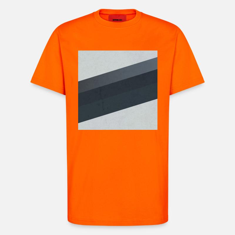 Scandi Geometric Art Grau Sand - T-Shirt - made by SPREAD - SUNSET ORANGE