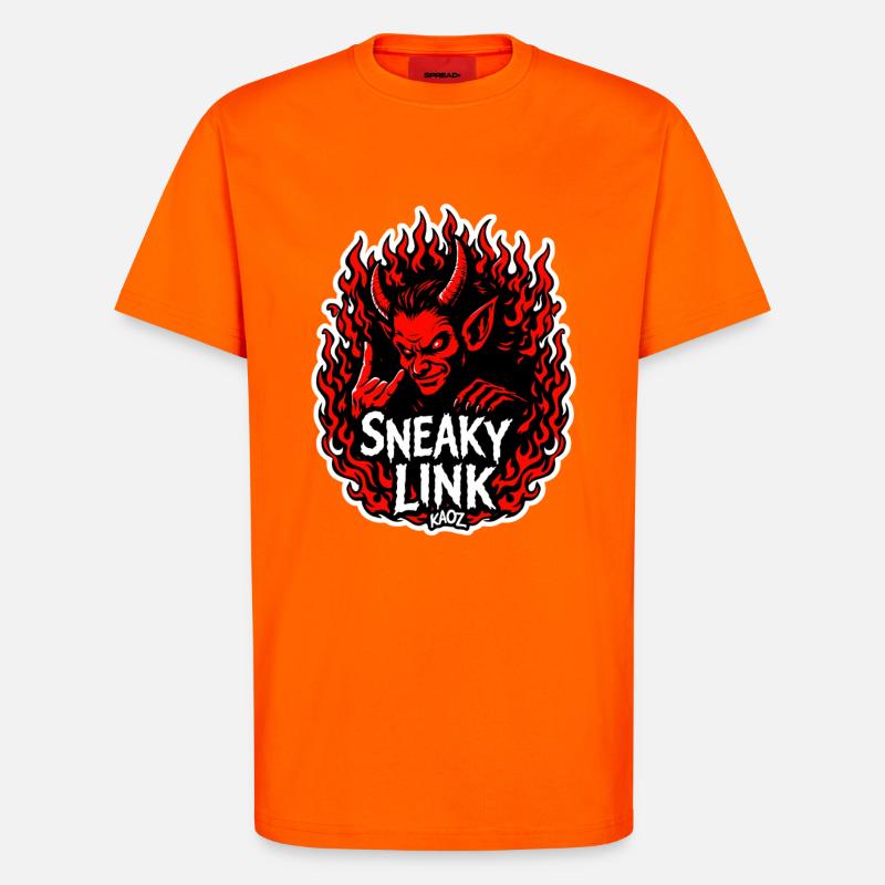 Infernalischer Hinterhältiger Link - T-Shirt - made by SPREAD - SUNSET ORANGE
