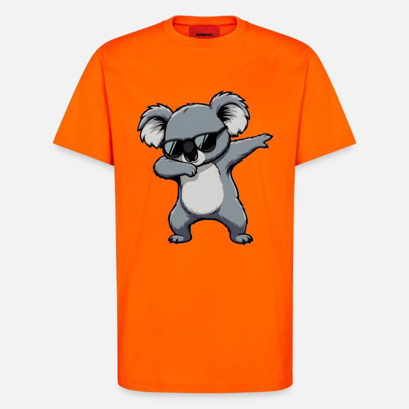 Dabbing Koala - T-Shirt - made by SPREAD - SUNSET ORANGE
