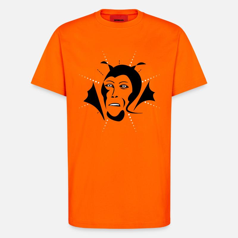 Devil / Teufel - T-Shirt - made by SPREAD - SUNSET ORANGE