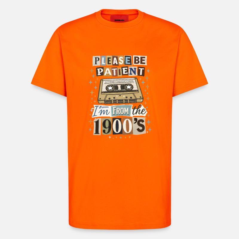 Retro Kassette Nostalgia - T-Shirt - made by SPREAD - SUNSET ORANGE