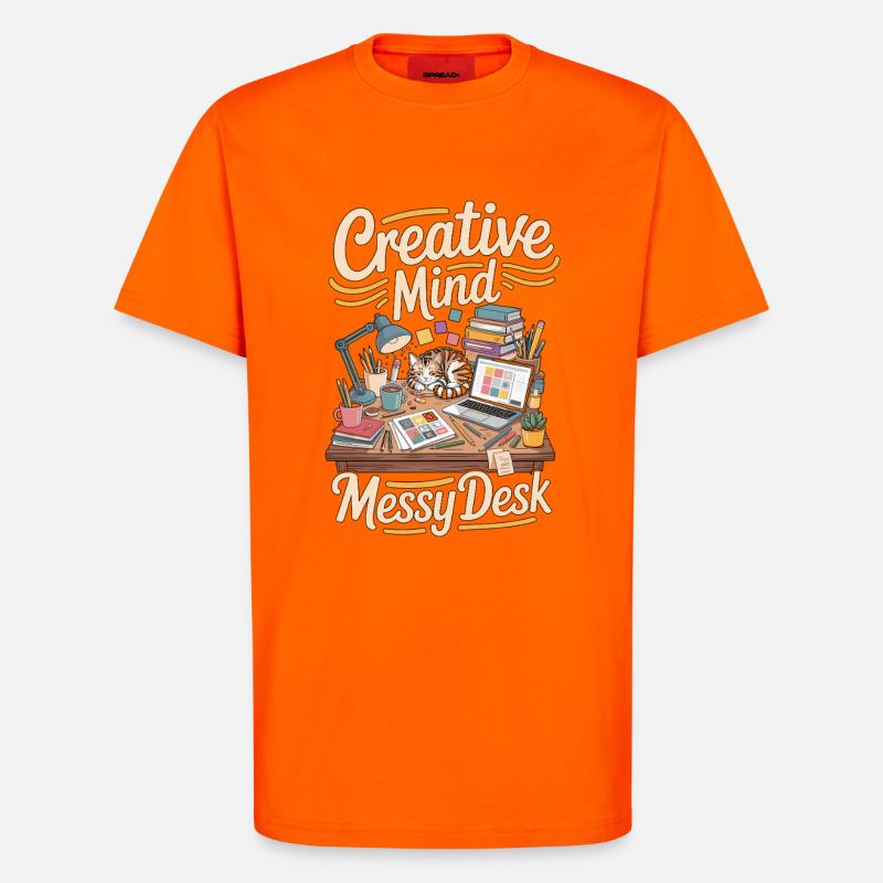 Graphic Designer Creative Mind Visual Designer - T-Shirt - made by SPREAD - SUNSET ORANGE