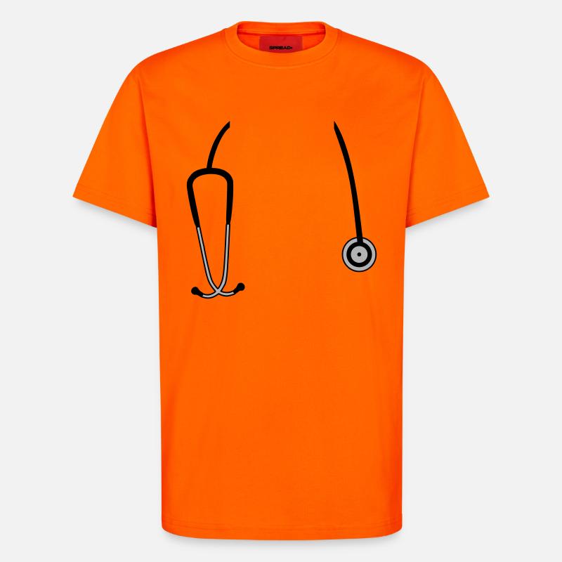 stethoscope - T-Shirt - made by SPREAD - SUNSET ORANGE