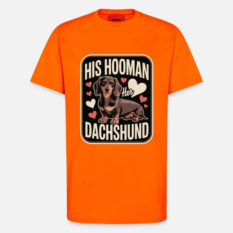 Dackel Liebe - T-Shirt - made by SPREAD - SUNSET ORANGE