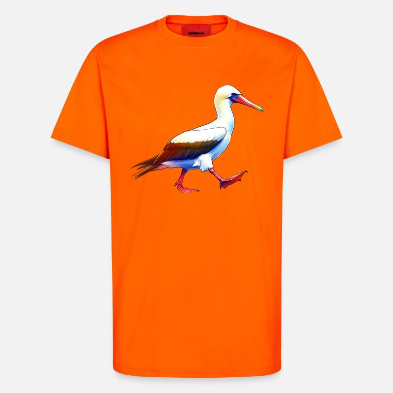 Nazca booby gift - T-Shirt - made by SPREAD - SUNSET ORANGE