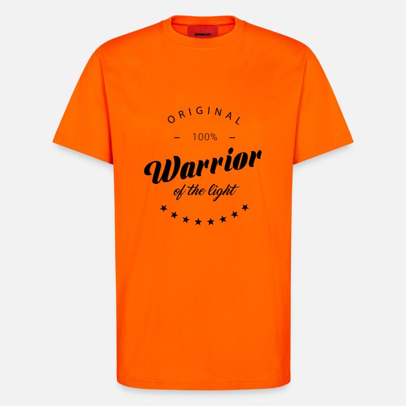 Krieger des Lichts N - T-Shirt - made by SPREAD - SUNSET ORANGE