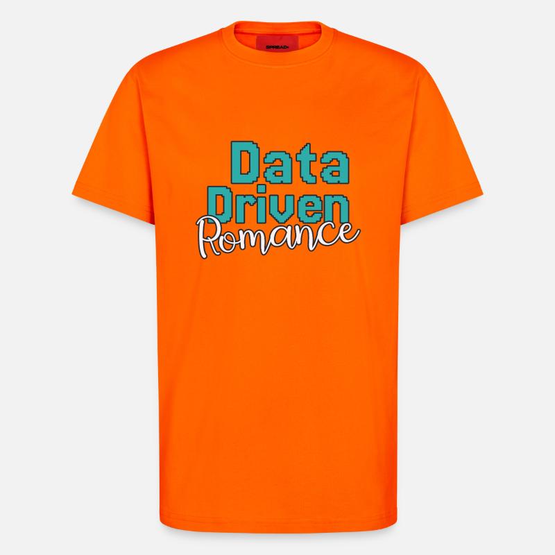 Data Science Valentine's Day Romance - T-Shirt - made by SPREAD - SUNSET ORANGE