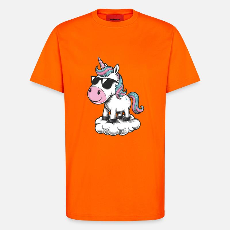 colles Einhorn - T-Shirt - made by SPREAD - SUNSET ORANGE