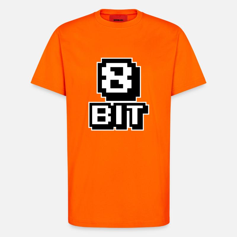 8-Bit-Computer - T-Shirt - made by SPREAD - SUNSET ORANGE
