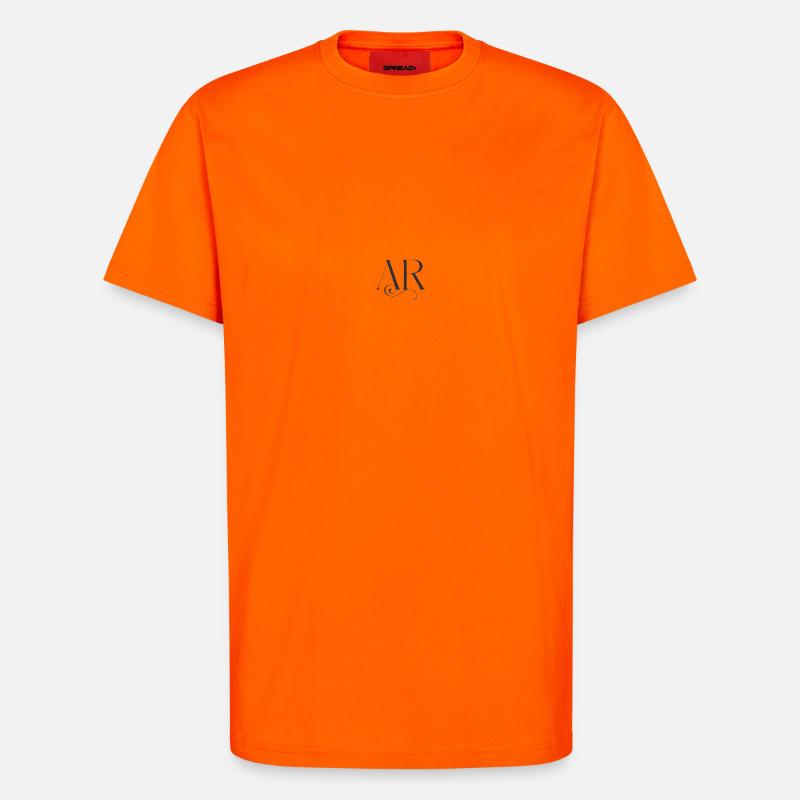 Classic Elegance AR Monogram - T-Shirt - made by SPREAD - SUNSET ORANGE
