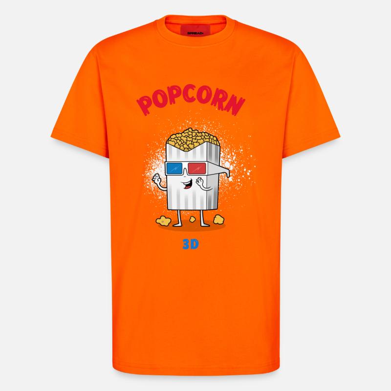 pop corn - T-Shirt - made by SPREAD - SUNSET ORANGE