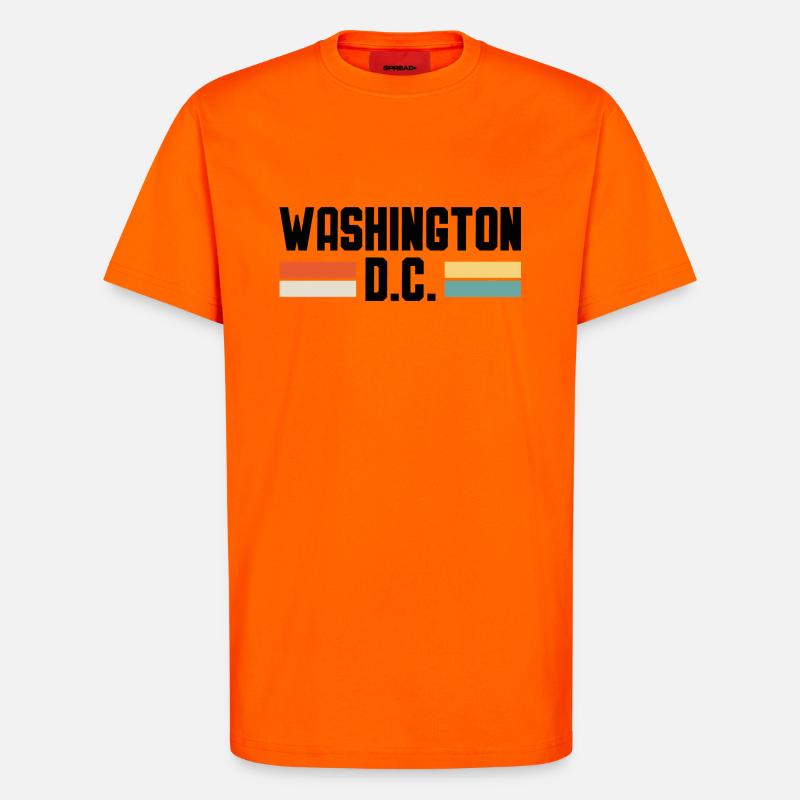 WASHINGTON DC - T-Shirt - made by SPREAD - SUNSET ORANGE