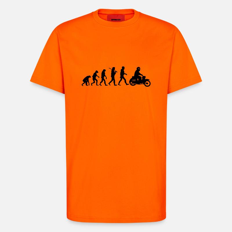 swallow evolution - T-Shirt - made by SPREAD - SUNSET ORANGE