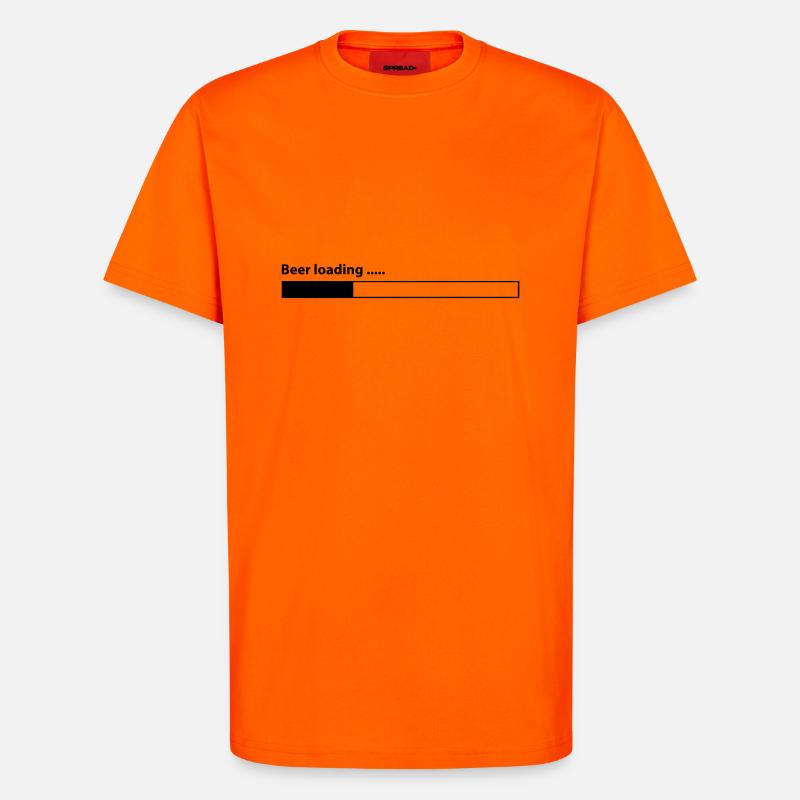 Beer loading - T-Shirt - made by SPREAD - SUNSET ORANGE