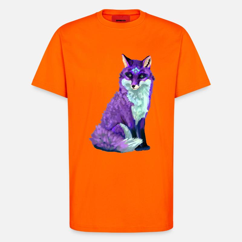 fox - T-Shirt - made by SPREAD - SUNSET ORANGE